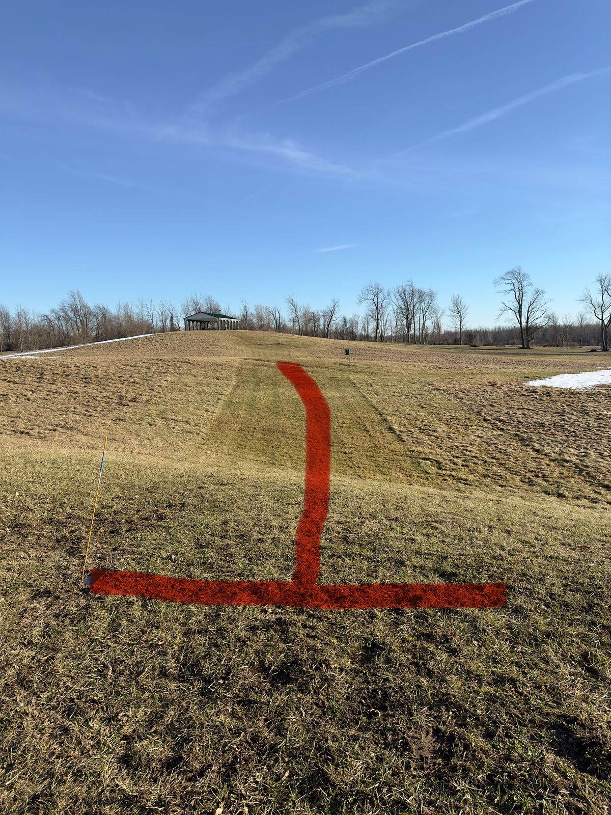 Blue marker
Fairway Line for Hole #2