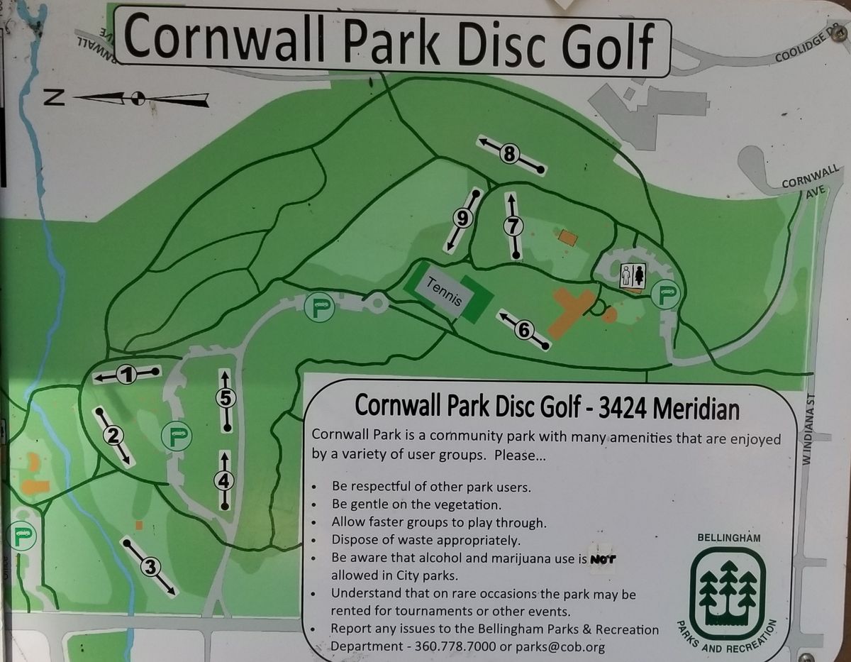 Cornwall Park Course Map