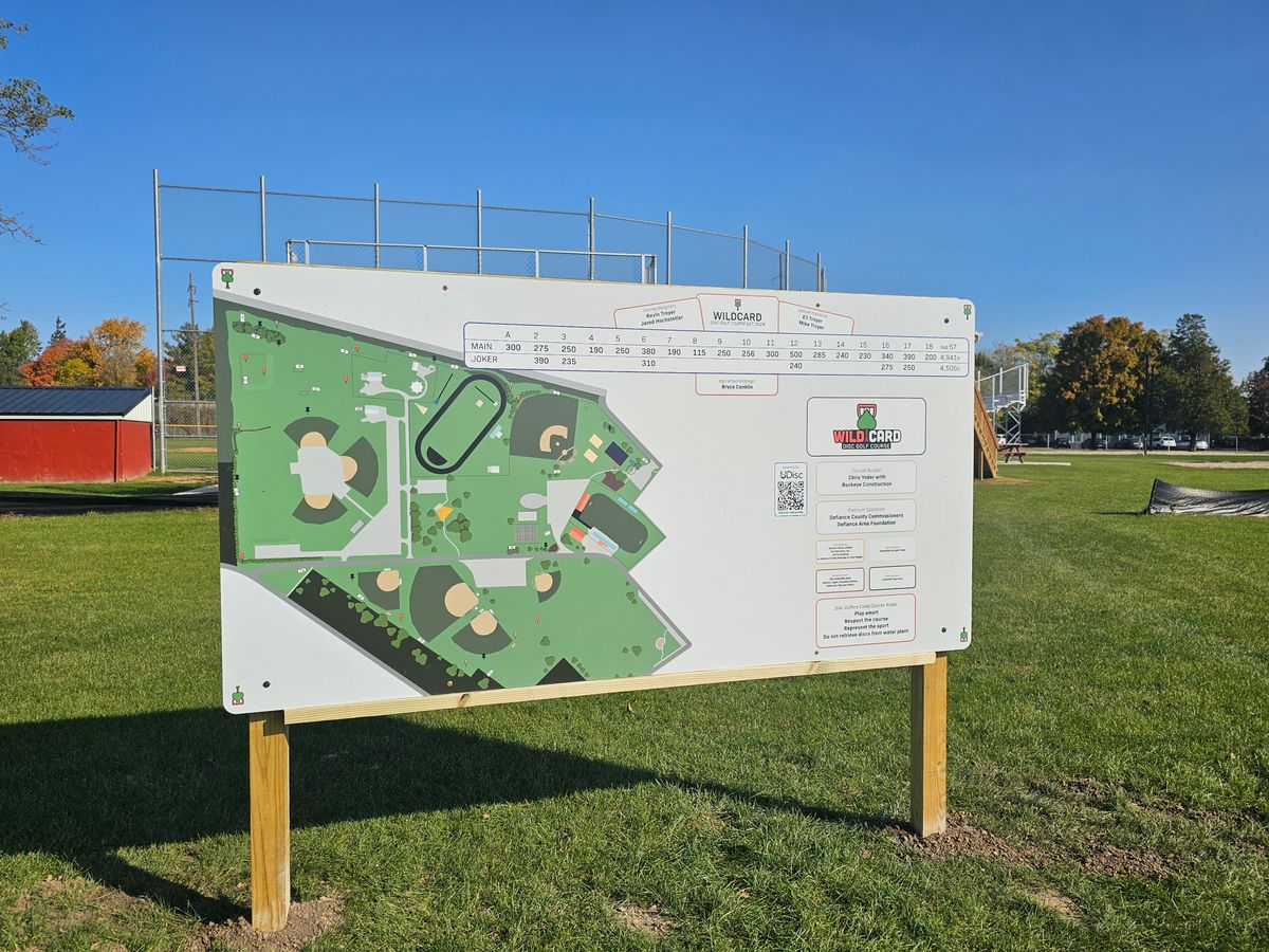 Main Course Map Sign