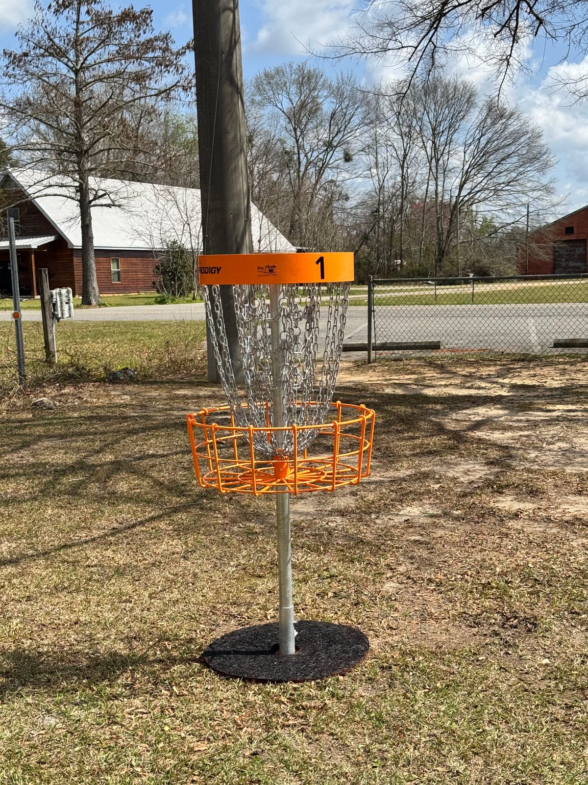 Hole 1 basket