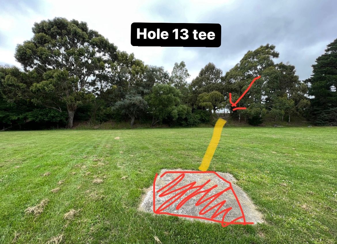 Hole 13 tee