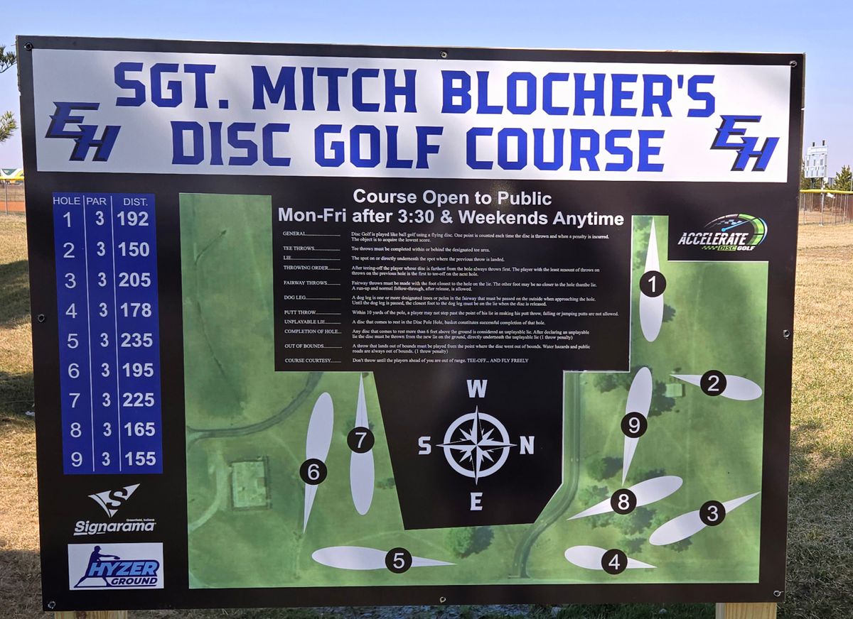 Main course sign
