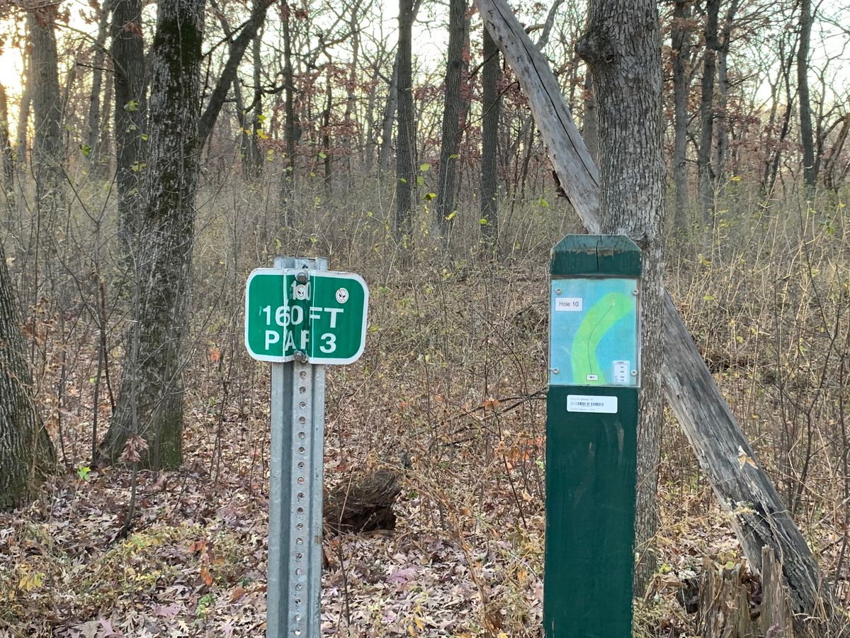 Hole 10 signage/map