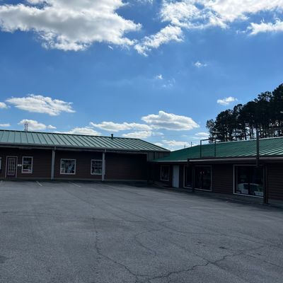 Front of GO. Across from Chick-fil-A