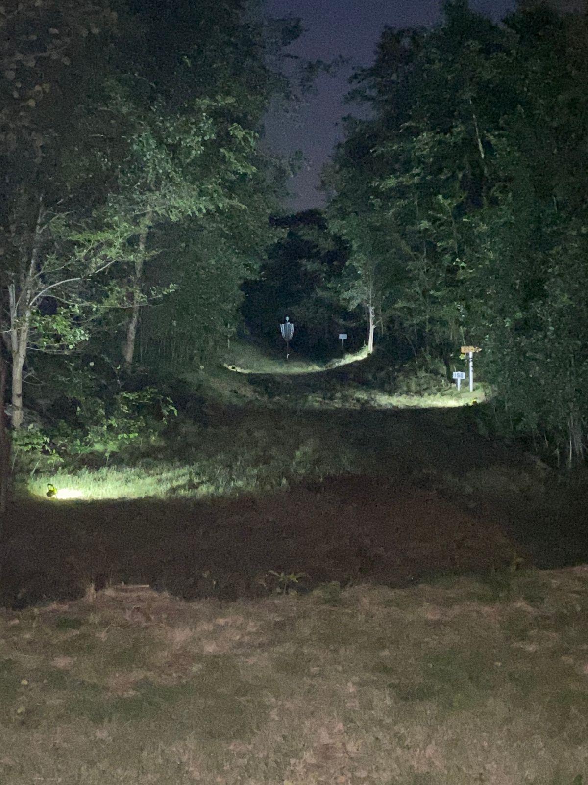 Hole 5 lit up for night round