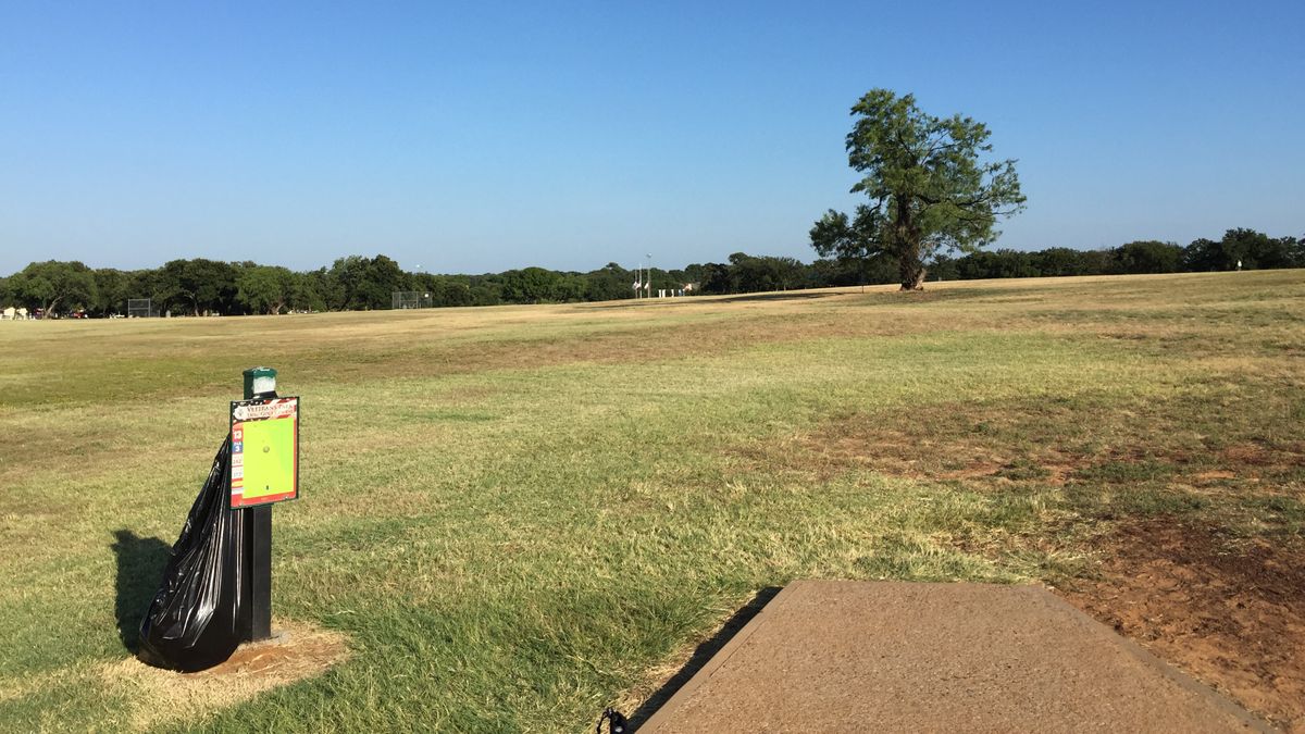 Hole 13 before the tree was removed
