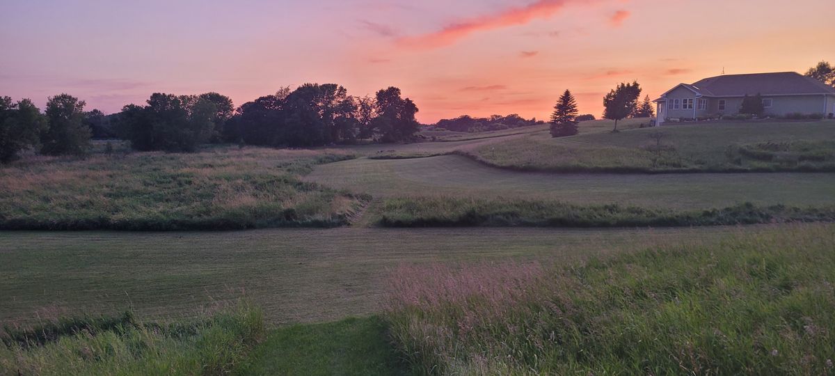 Sunset view from #9 Basket