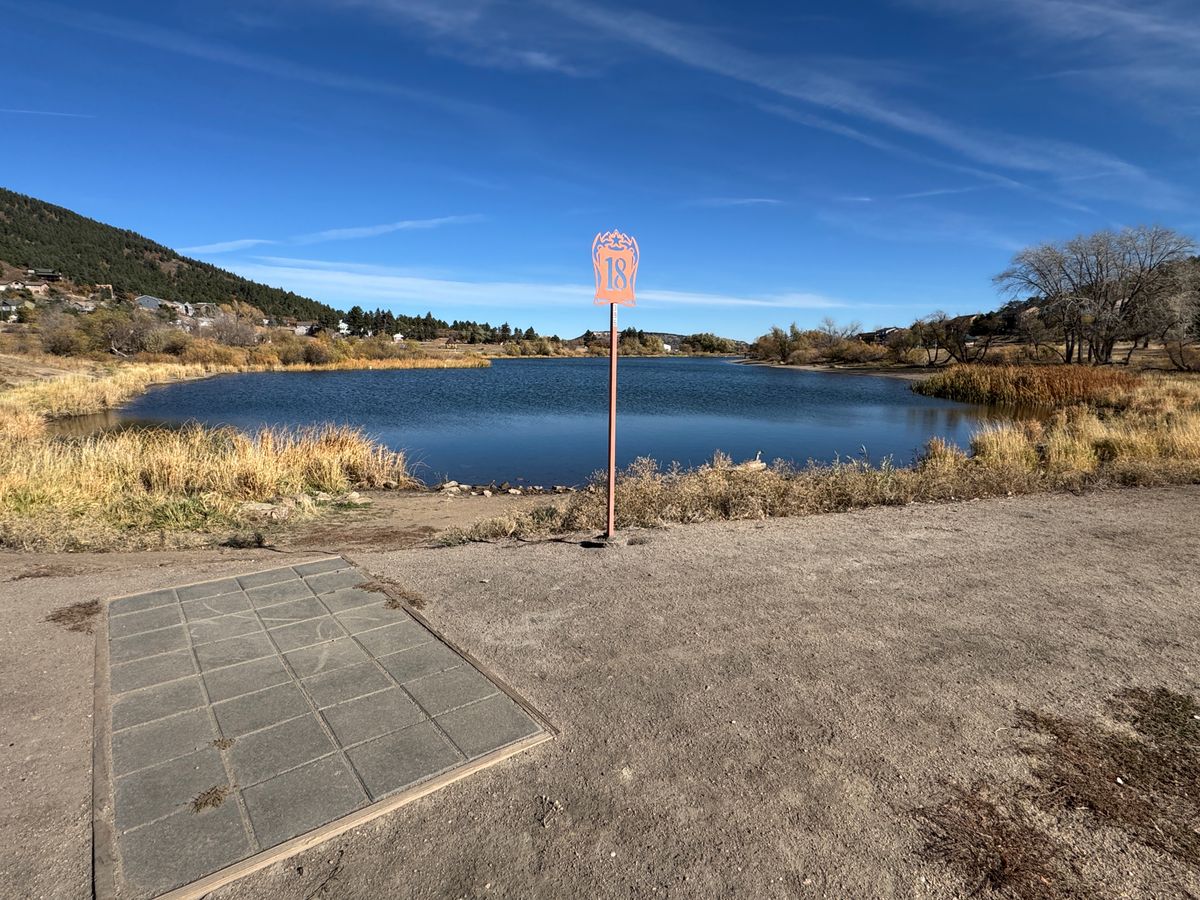 Hole 18 water hazard