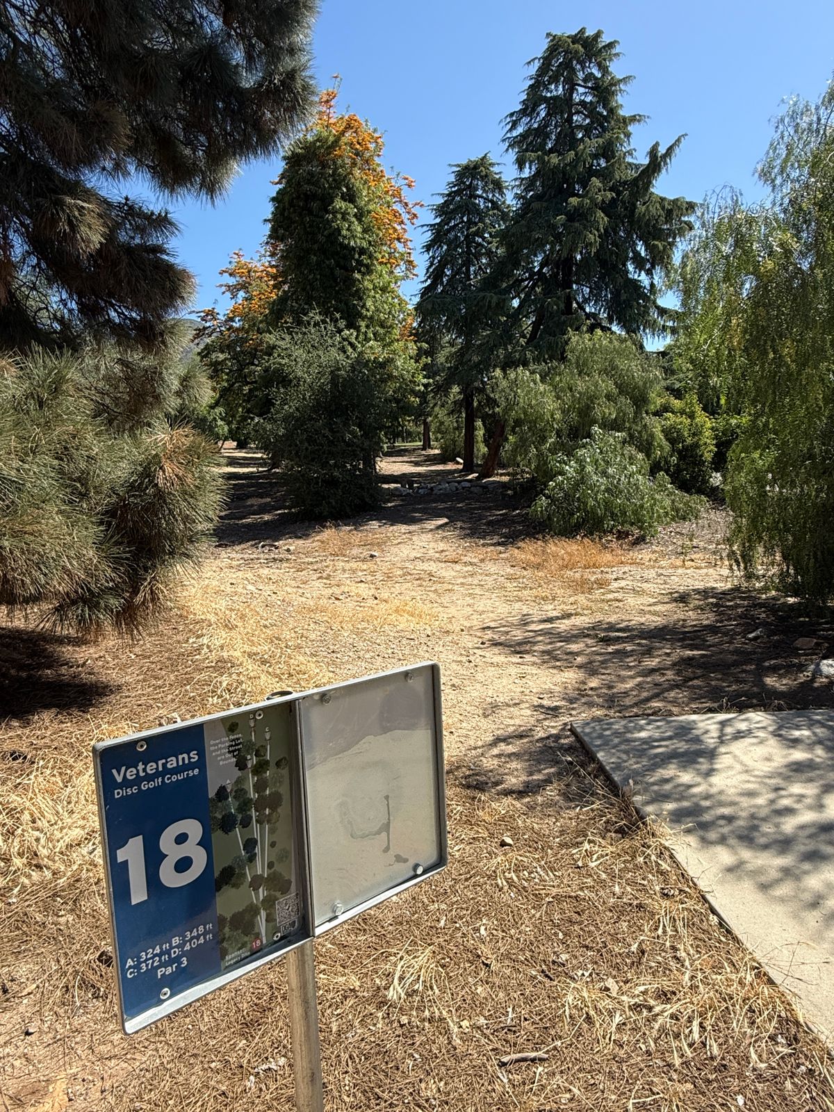 Hole 18 sign