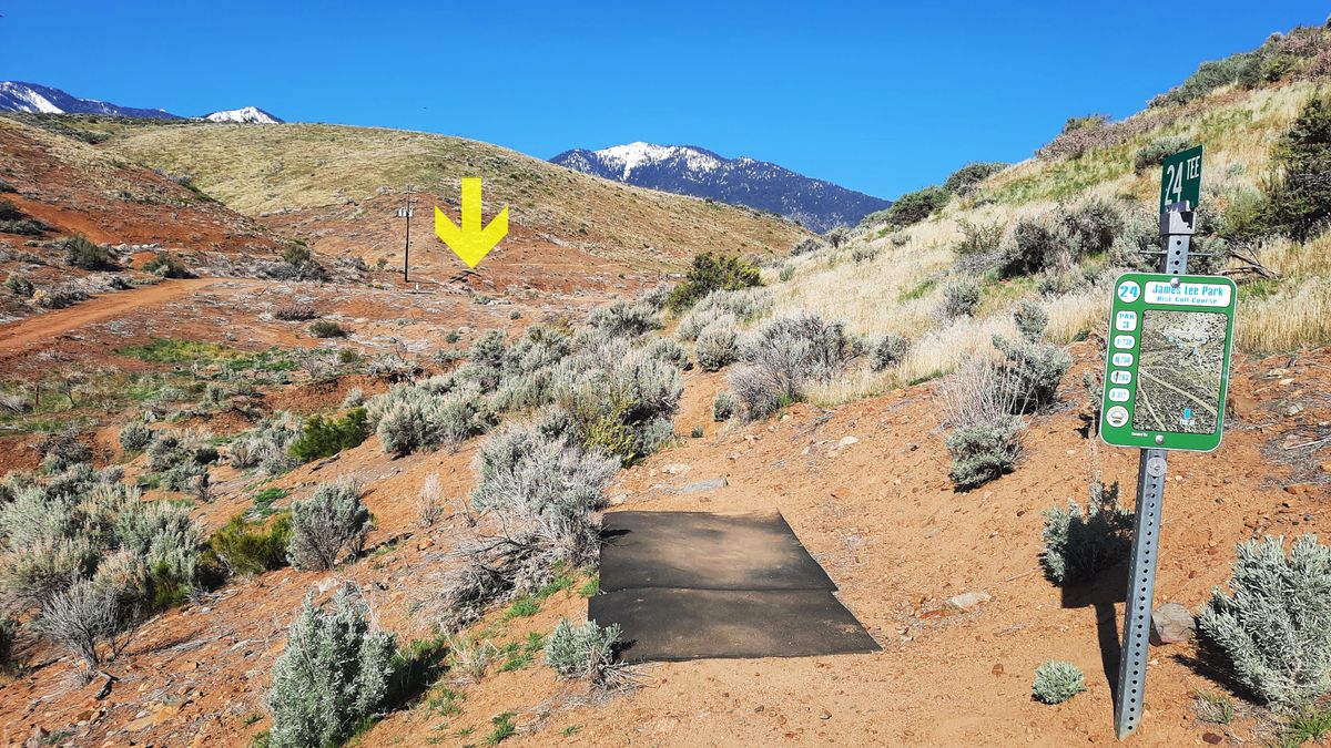 Hole 24. Downhill fun shot!