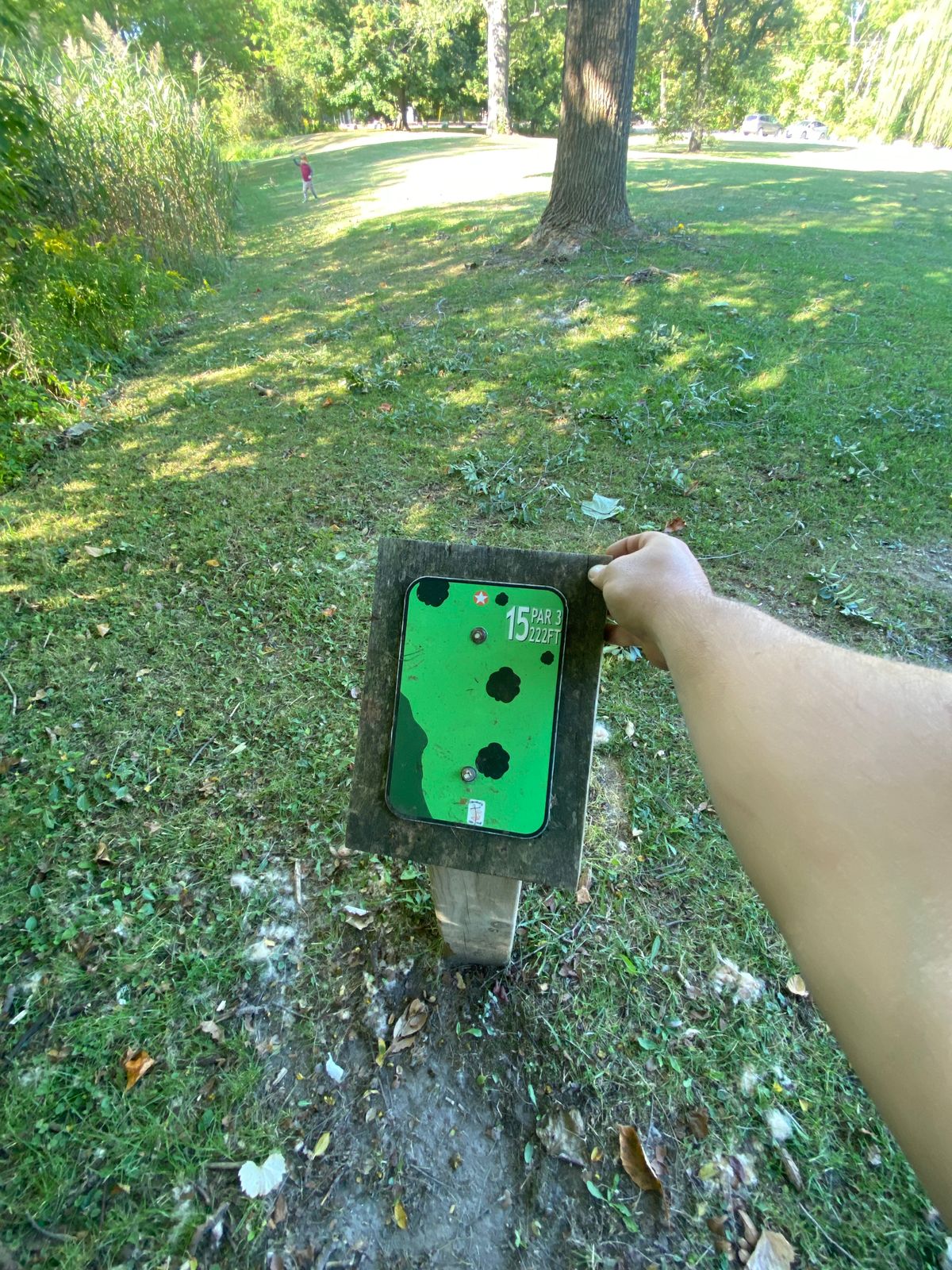 Hole 15’s Tee sign