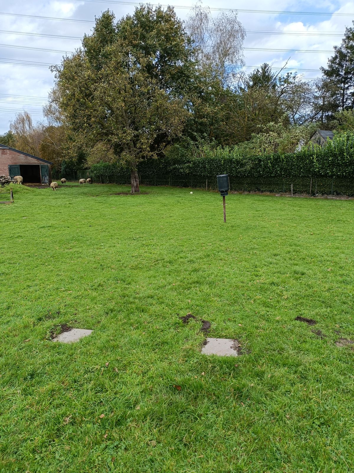Hole 10 object, OB/Island marked by tiles