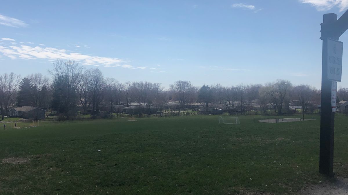 Overview of how wide open the course is. Right behind zeeland Christian school.