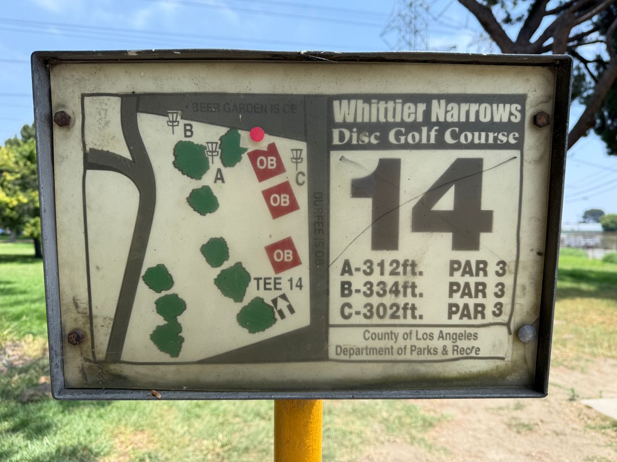 Hole 14 Sign