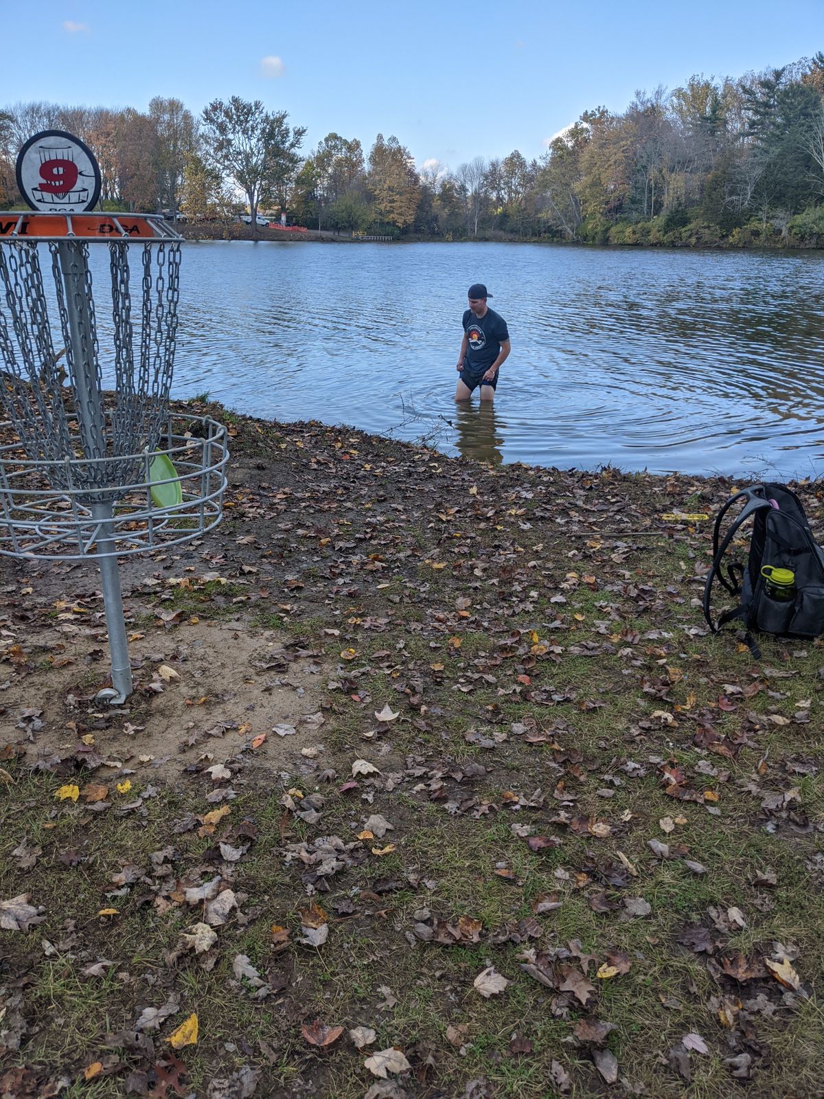 Behind hole 9 basket!!!