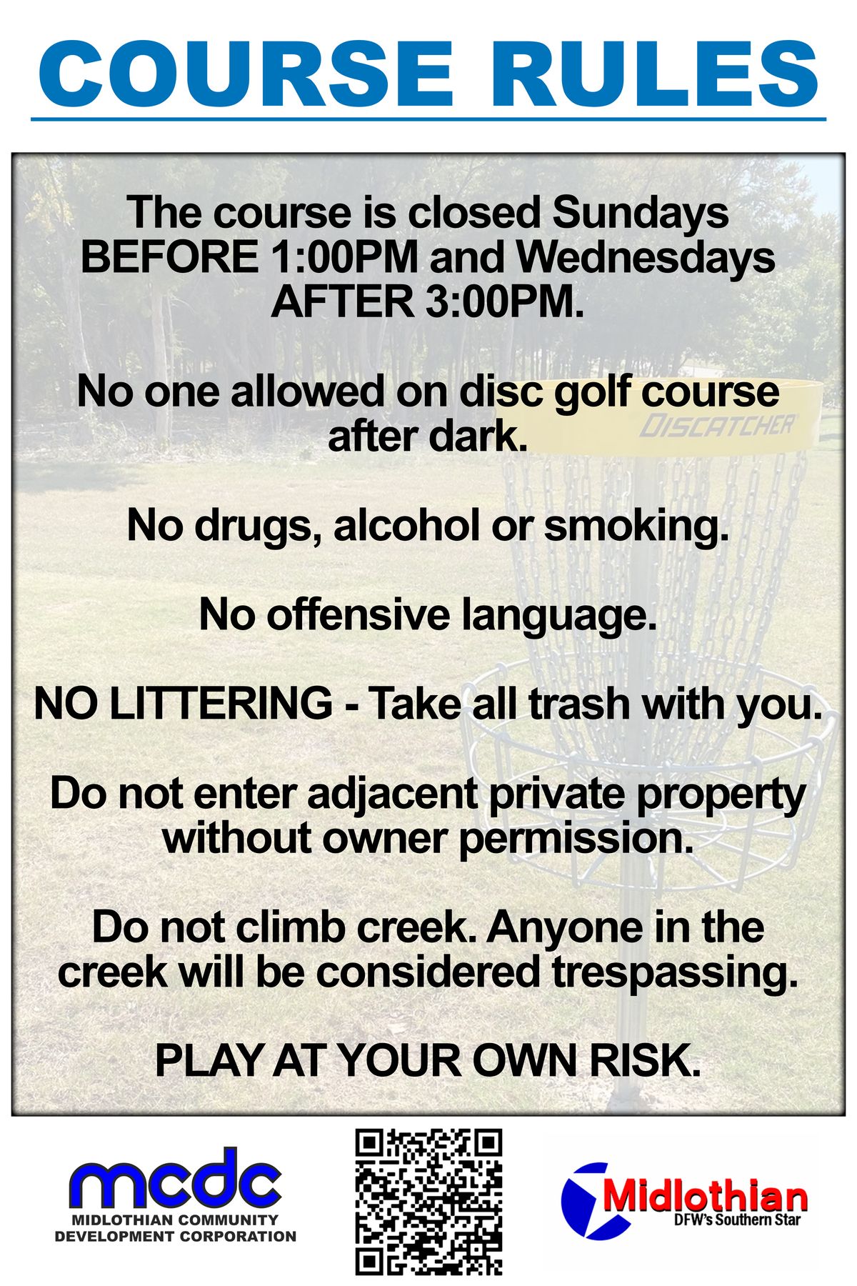Course Rules