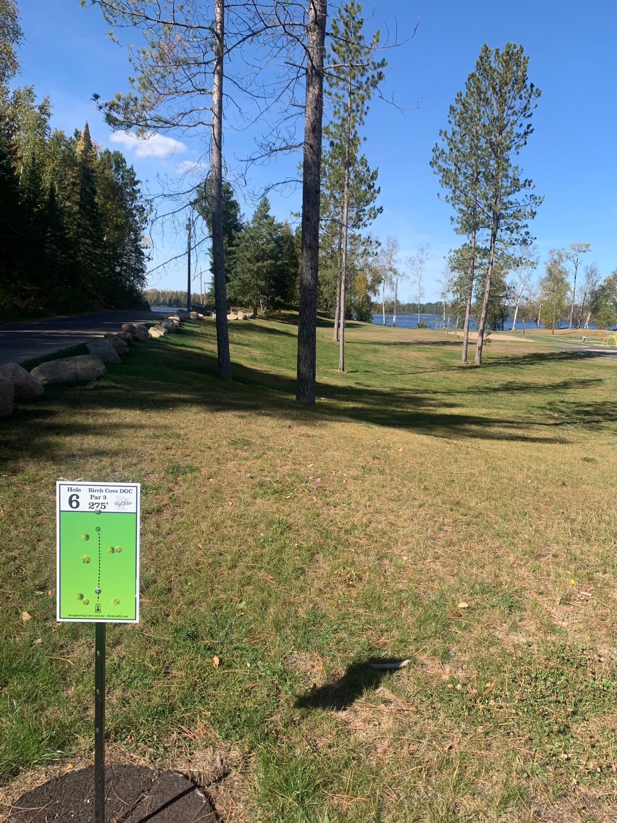 Hole 6 tee area.