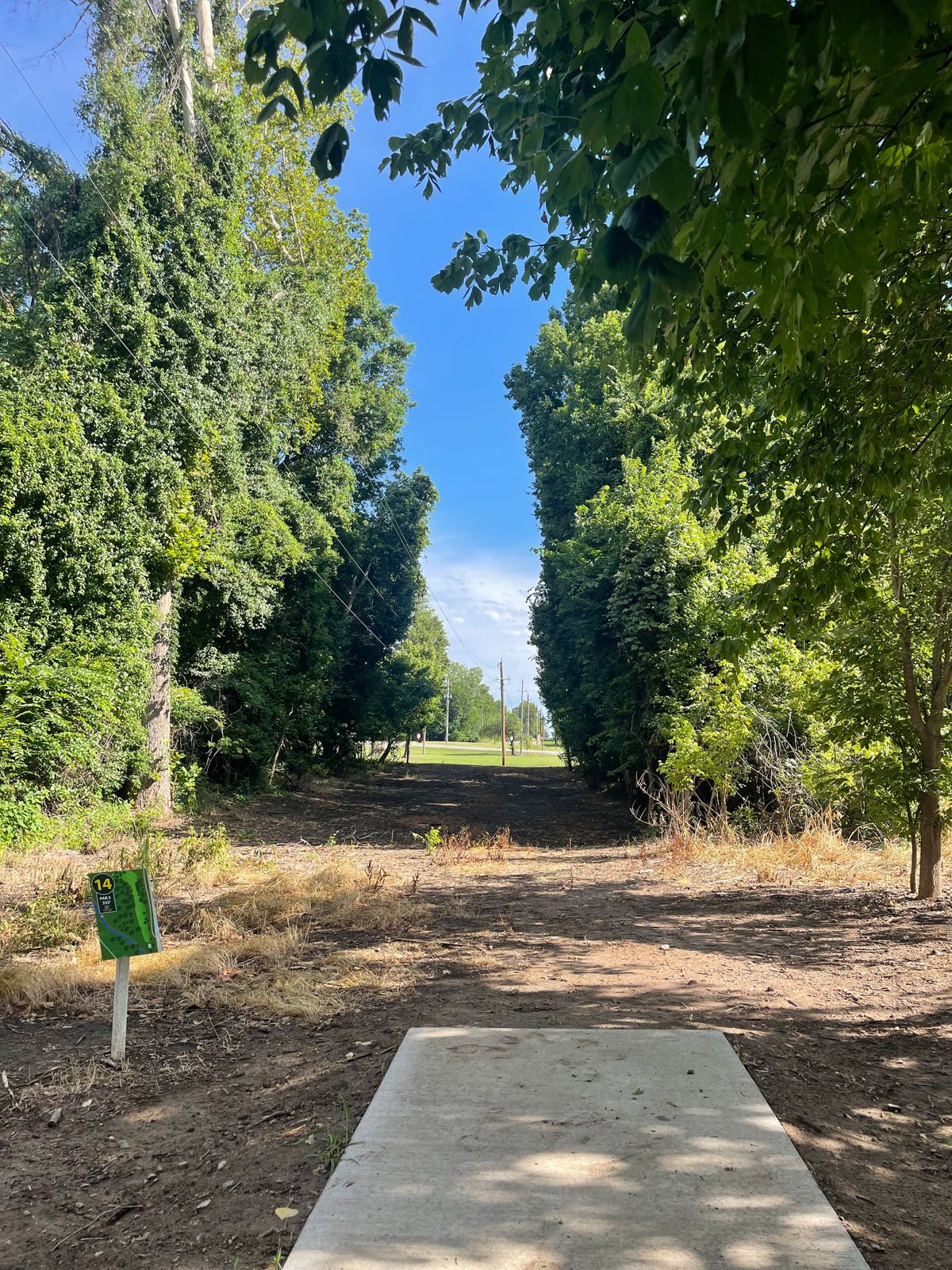 Hole 14 long/short tee pad