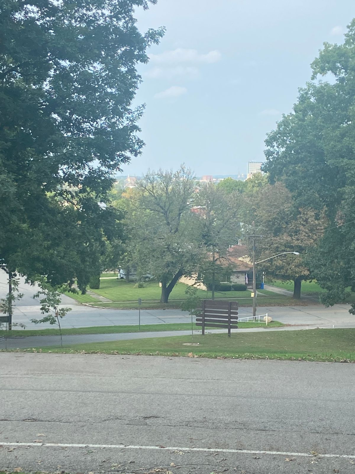 Notre Dame campus off fairway on 8