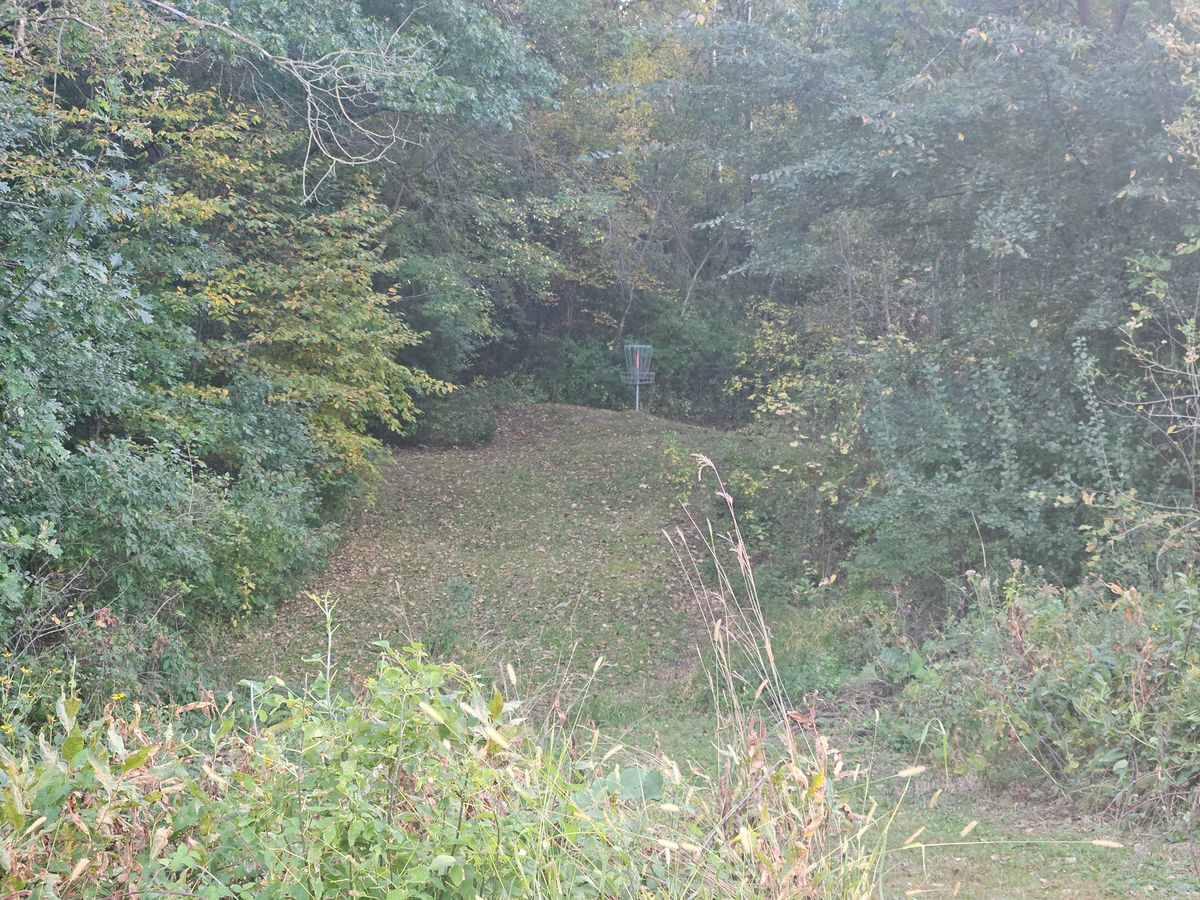 Hole 9 baskethole 10