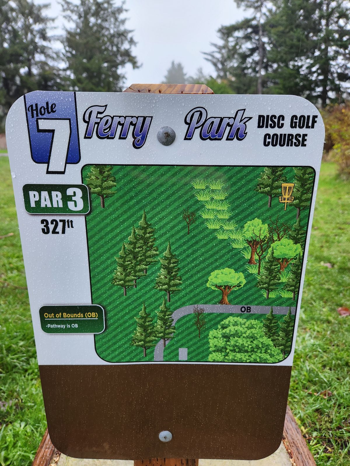 Hole 7 Tee Sign