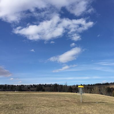 The basket on 11... gotta. love those clear Alberta skies!