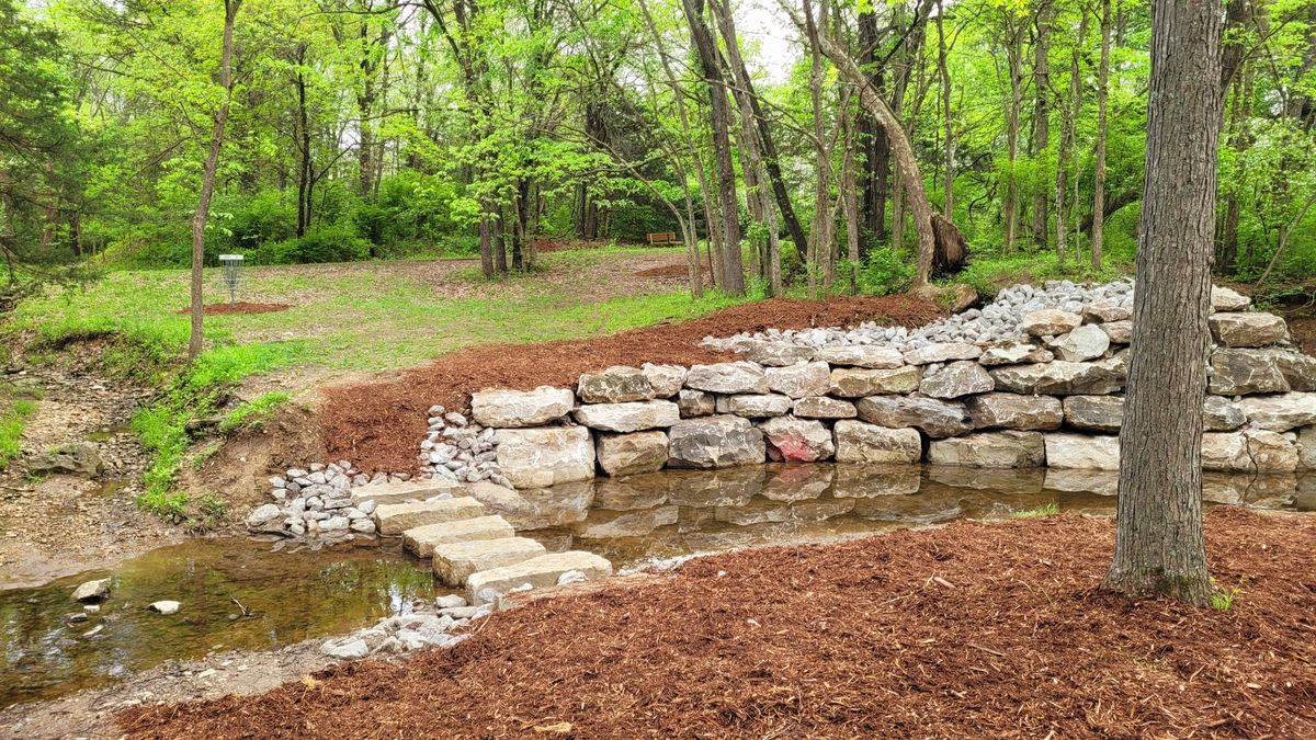Streambank mitigation on Hole 11
