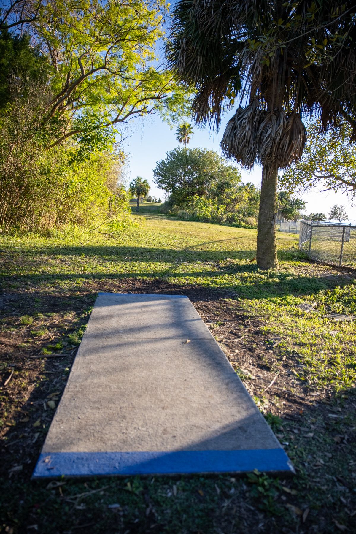Hole 15 long pads.