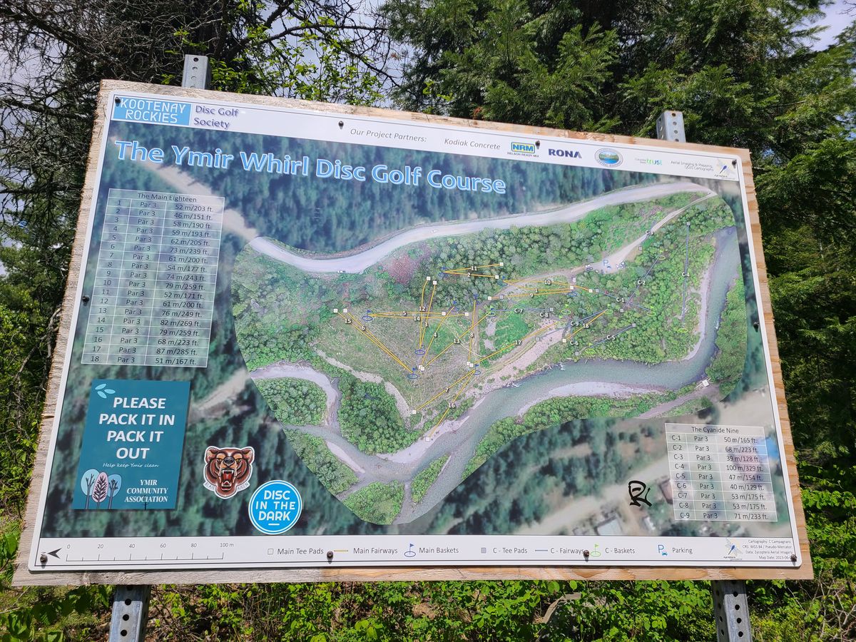 New course map sign