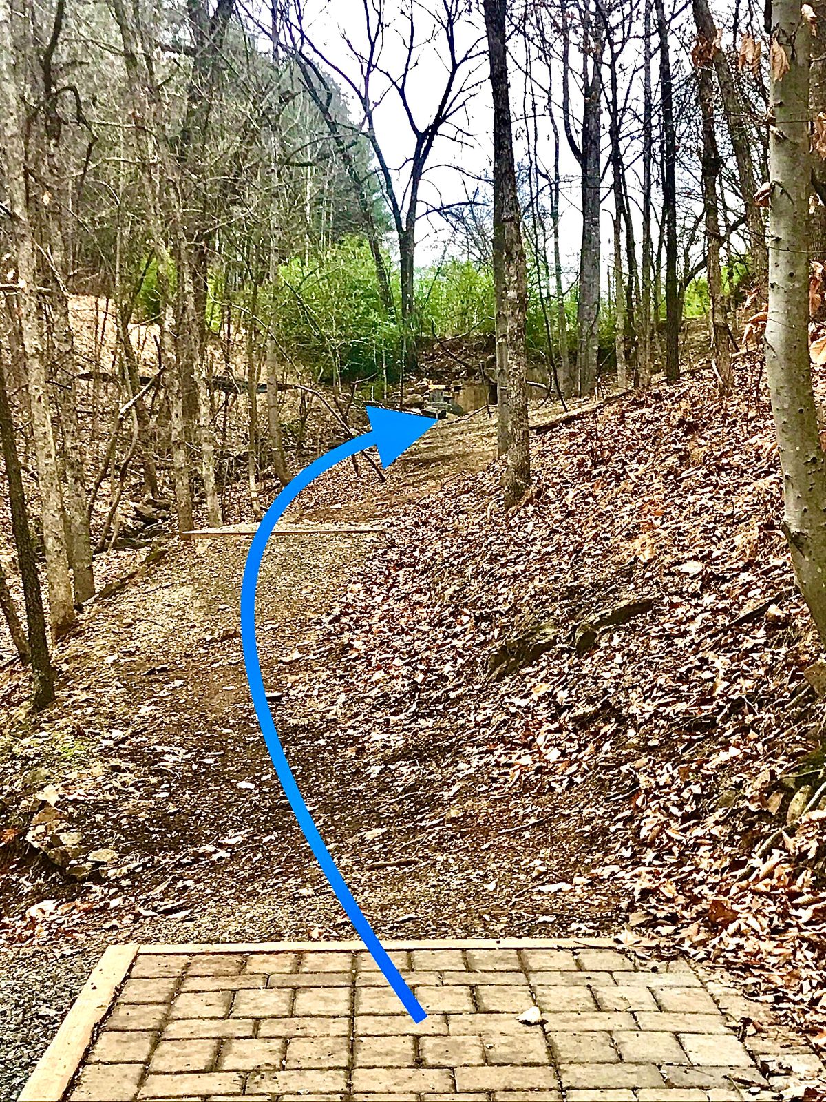 Short and tight line look from #5 tee