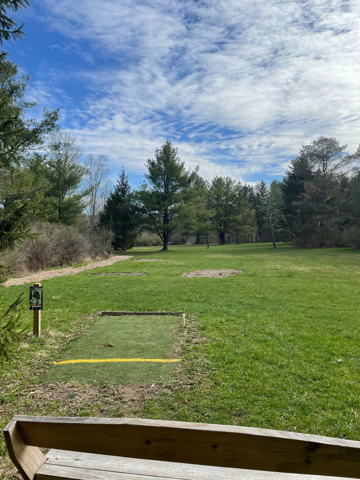 Hole 2, Orange (Short) tee.