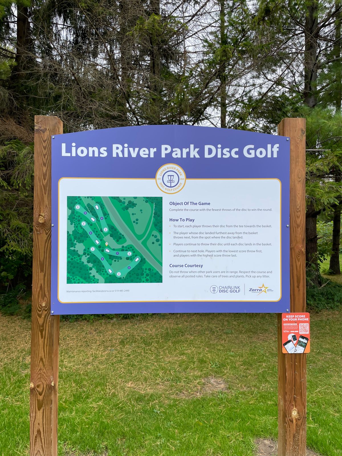 Welcome to the Lions River Park Disc Golf Course!