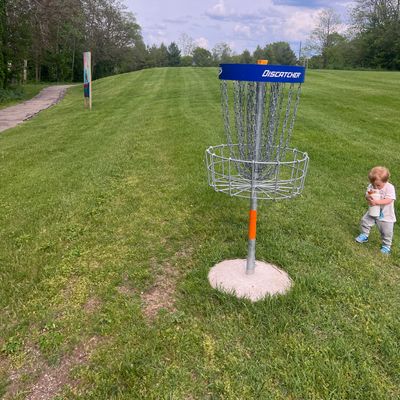 Hole 6 Basket - sits on some uneven ground so bad rollaways could happen (watch your step)