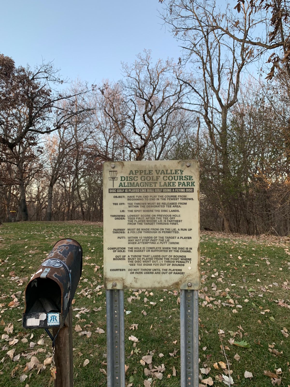 Rules. Start of Hole 1