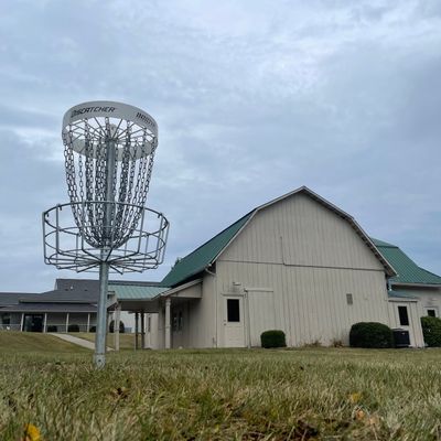 Practice basket. This is the only basket with a white band.