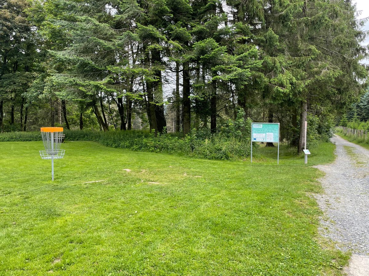 Practice putbasket next to hole 1! 👍🏻👍🏻