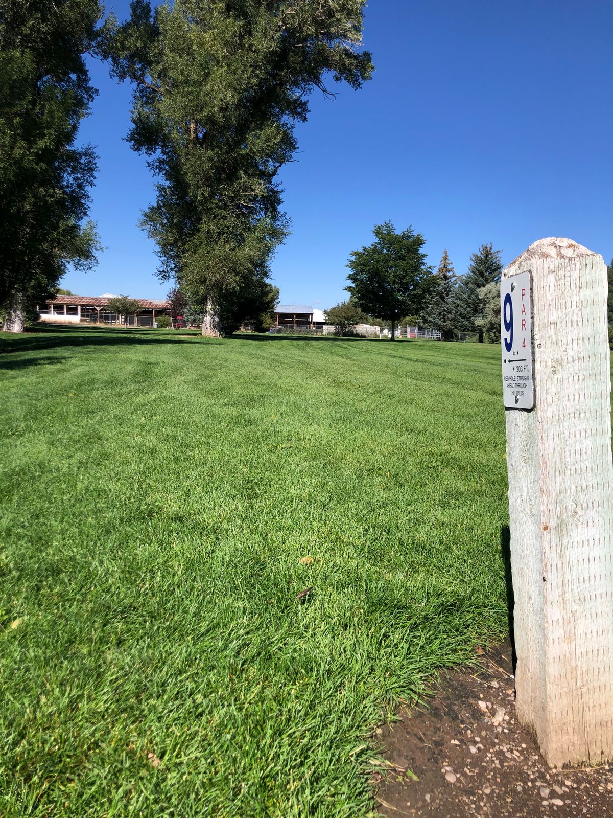 Hole 9 tee pad