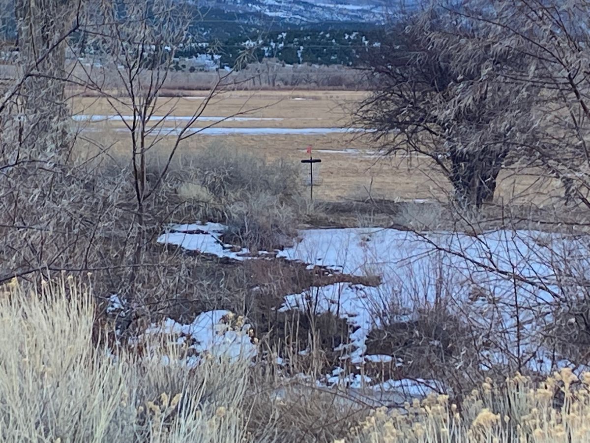 This is hole 5 called UK over our pond.
