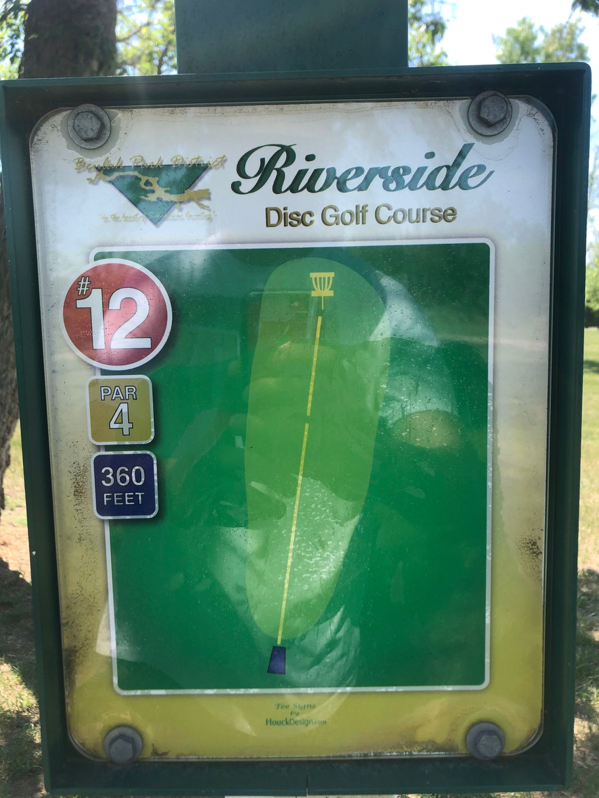 Hole #12 Tee Sign