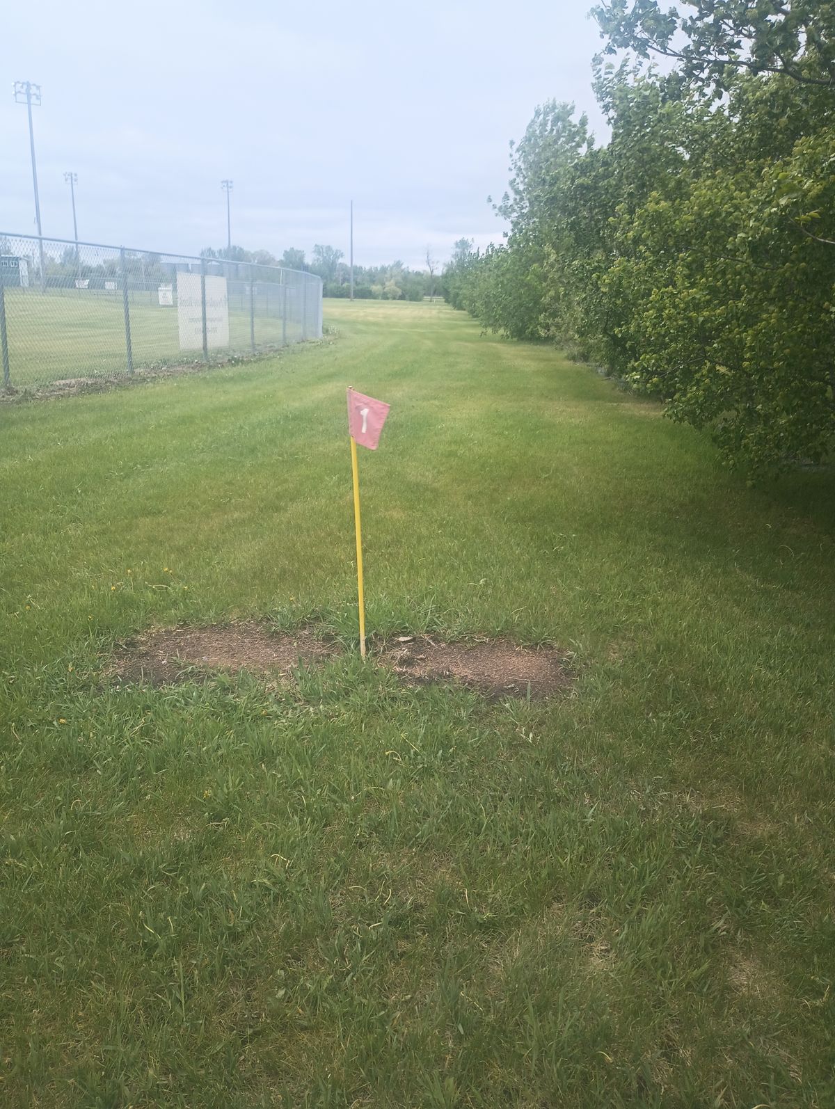 Tee on hole one