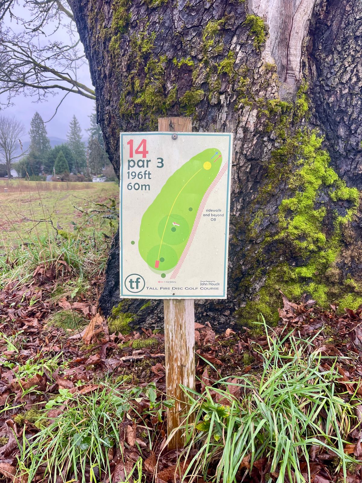 Hole 14 sign