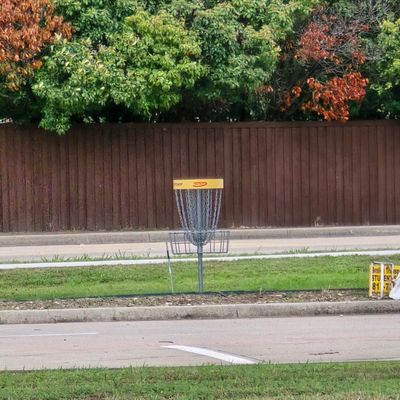 Basket by front parking lot