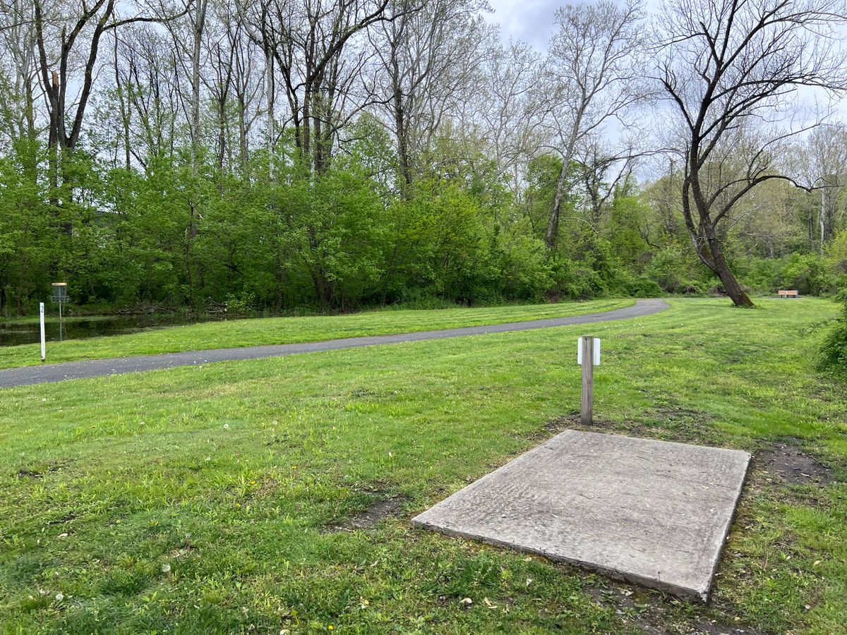A look at basket 6 from tee pad 7