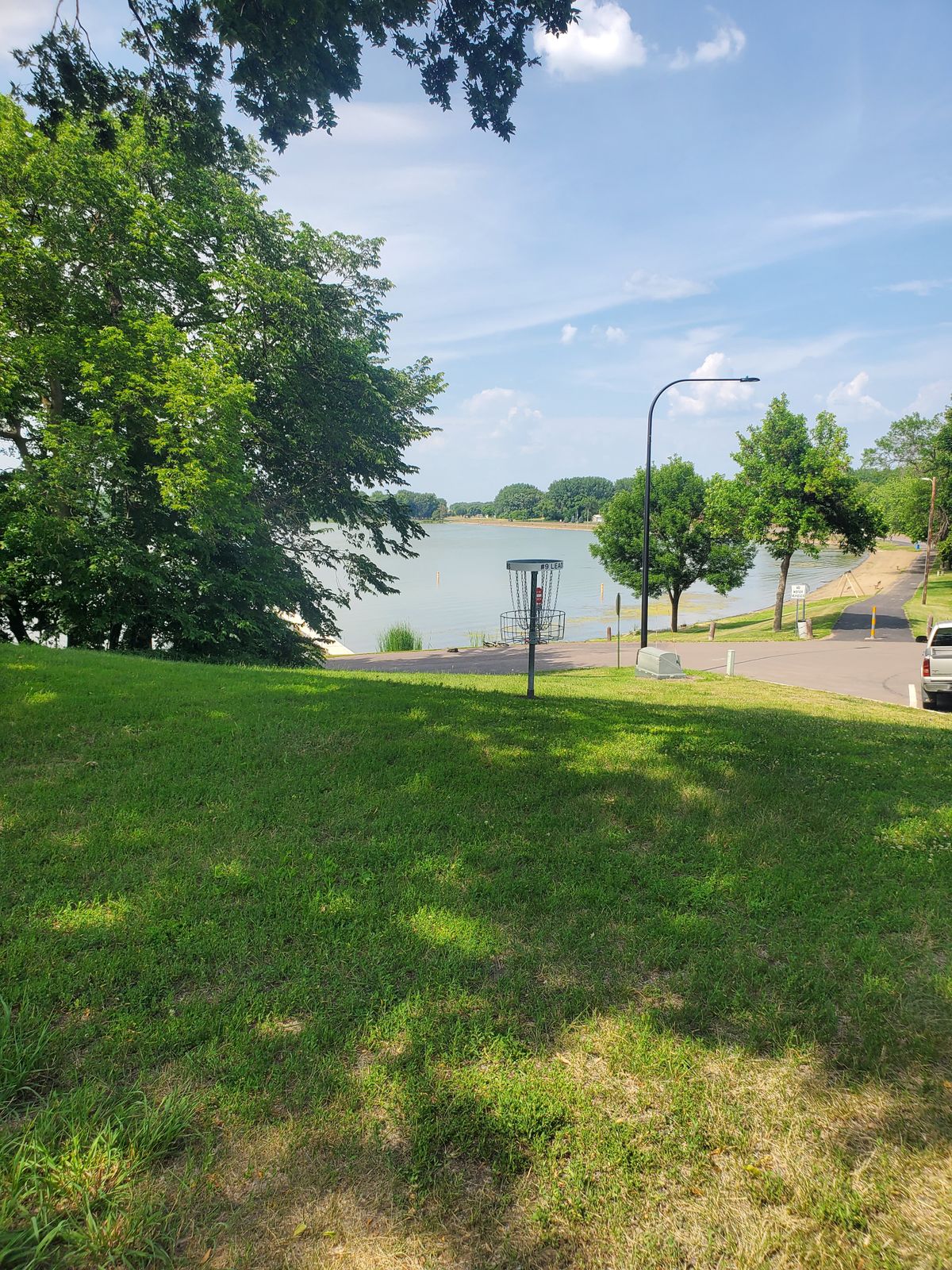 View of the lake from hole 9
