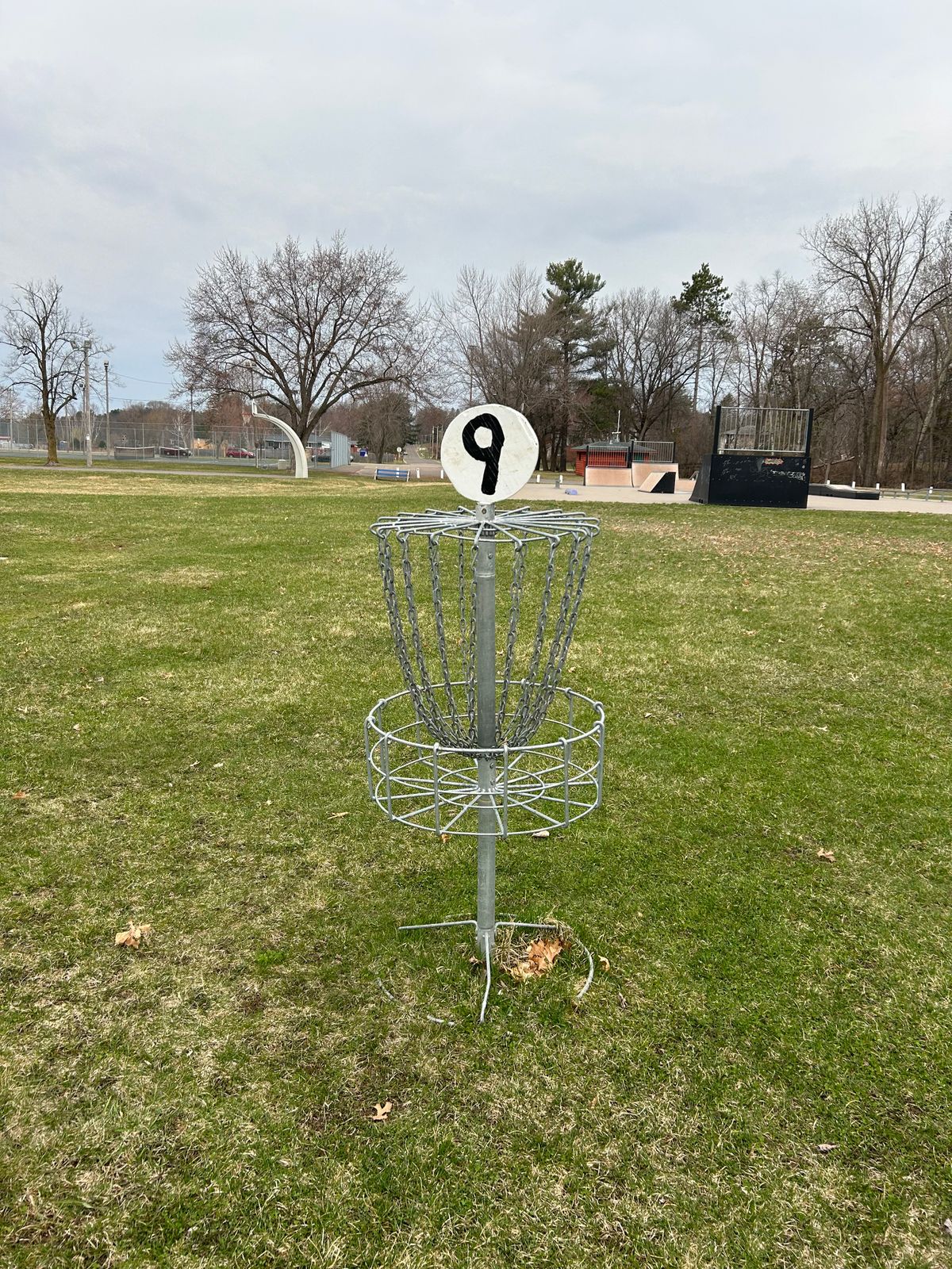 Hole 9 basket
