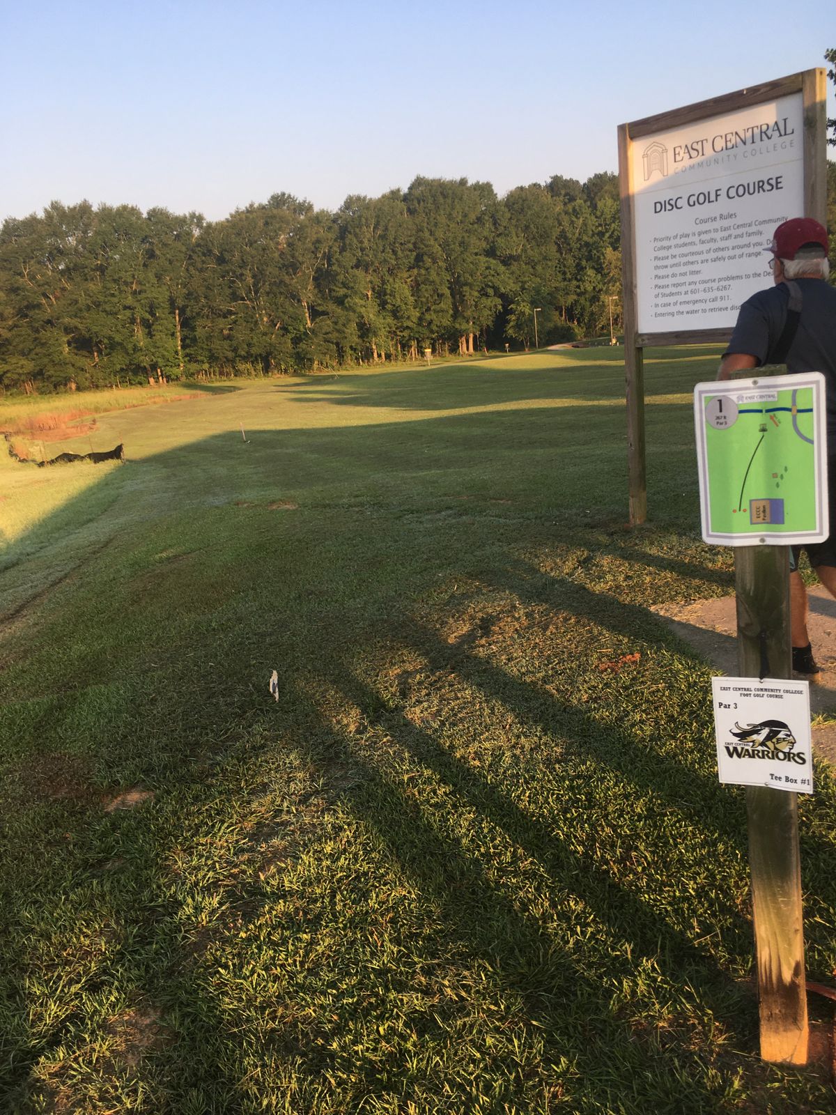 Hole 1 tee