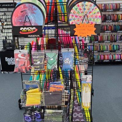 Custom Disc Dyes and Disc Golf Accessories.