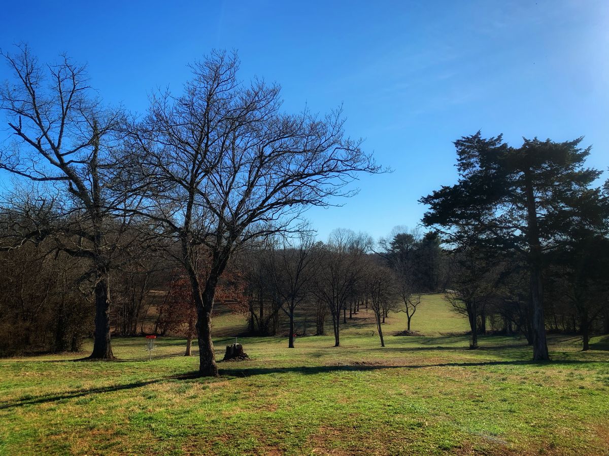 View from the tee pad of hole 12.