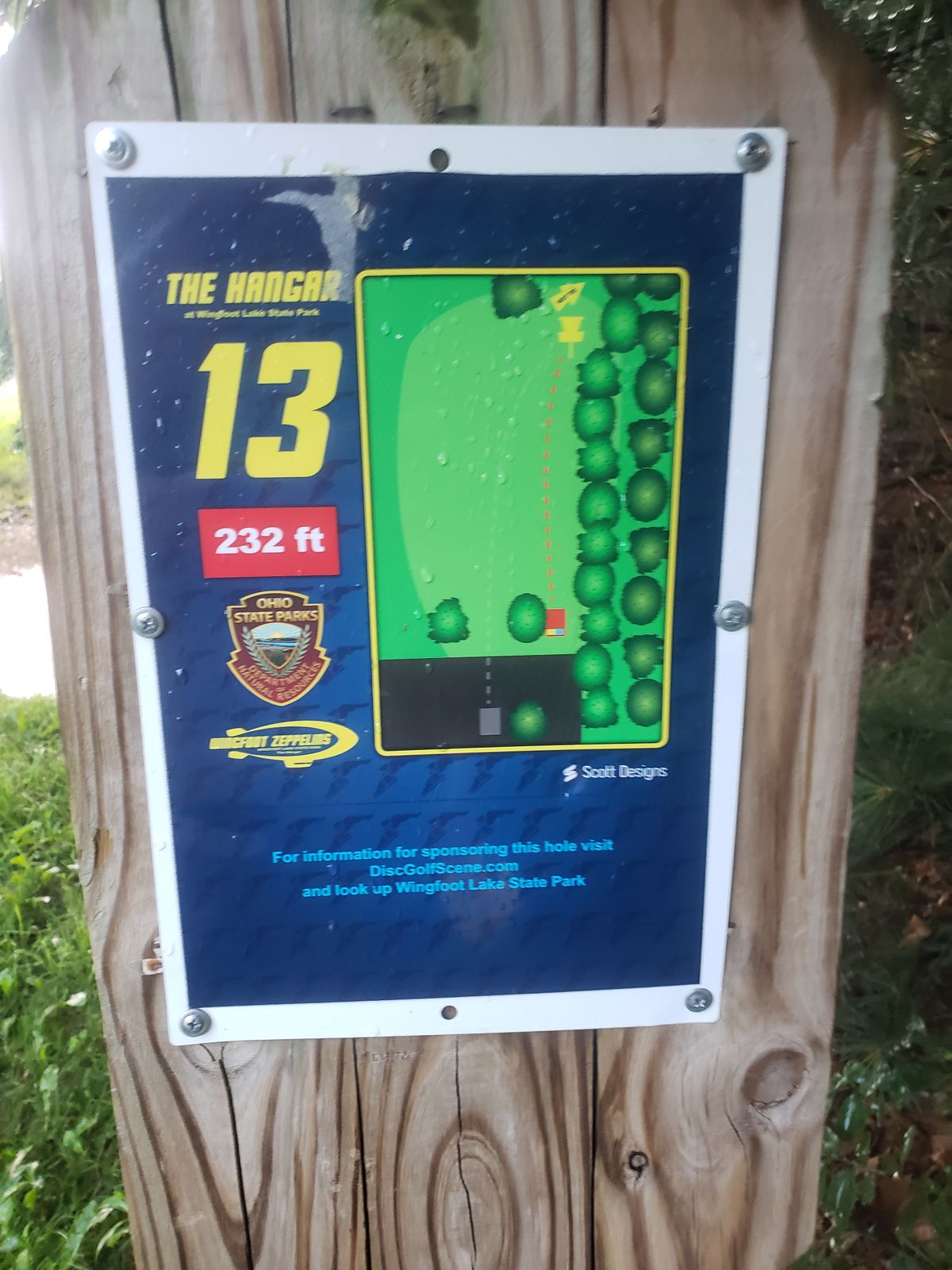 Hole 13 short sign