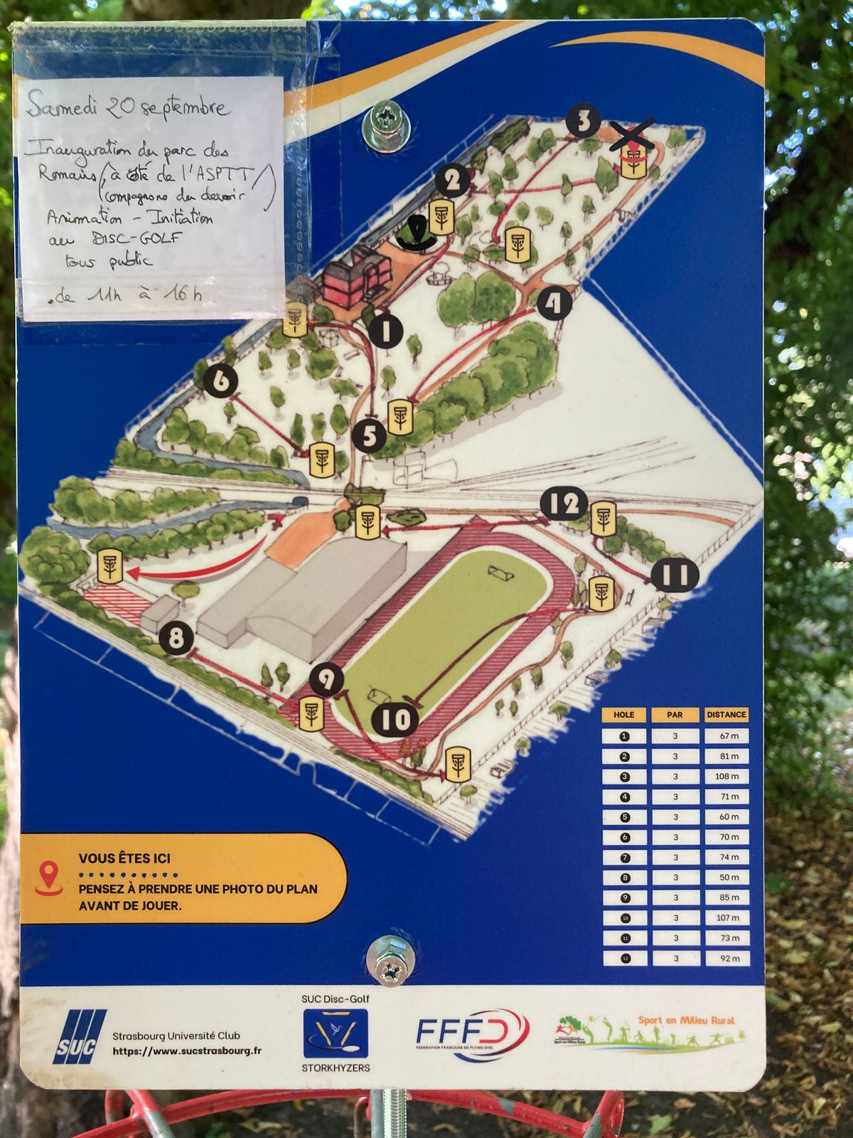 Plan du parcours